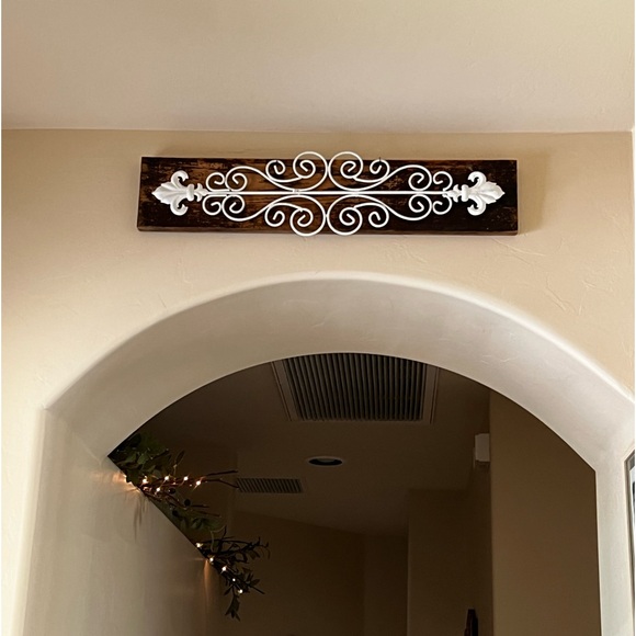 Vintage Architectural Salvage, Rustic Iron Scrolls, and Fleur De Lis Details - Picture 3 of 7